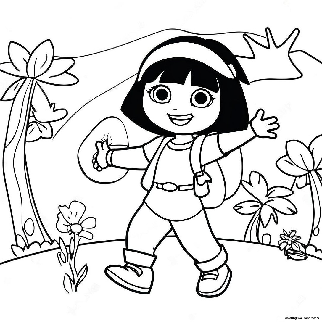 Dora The Explorer Coloring Page 19731