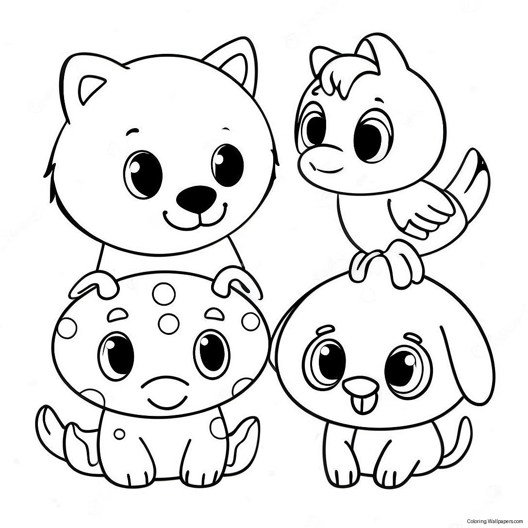 Dot Marker Animal Friends Coloring Page 9934