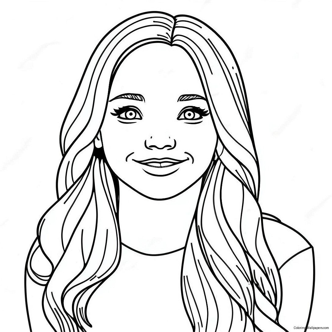 Page À Colorier De Dove Cameron 39267