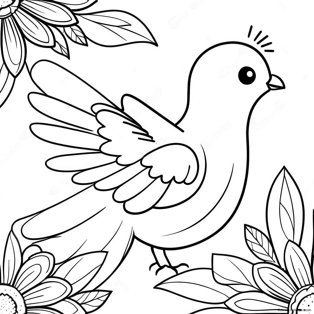 Dove Coloring Page 25420