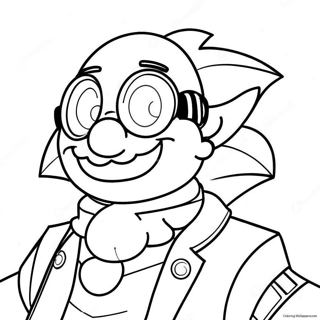 Página Para Colorear Del Dr. Eggman 8772