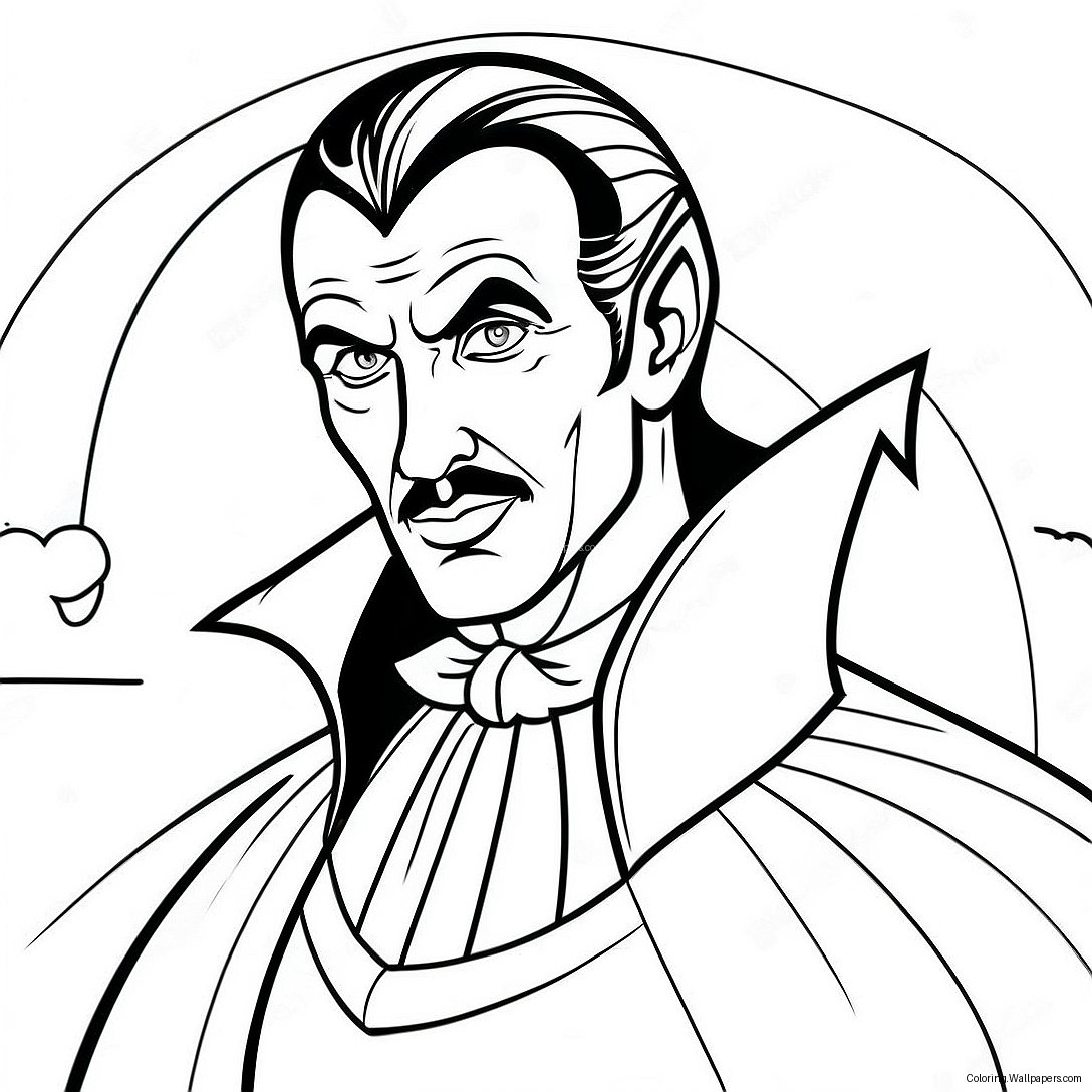 Dracula Coloring Page 20300