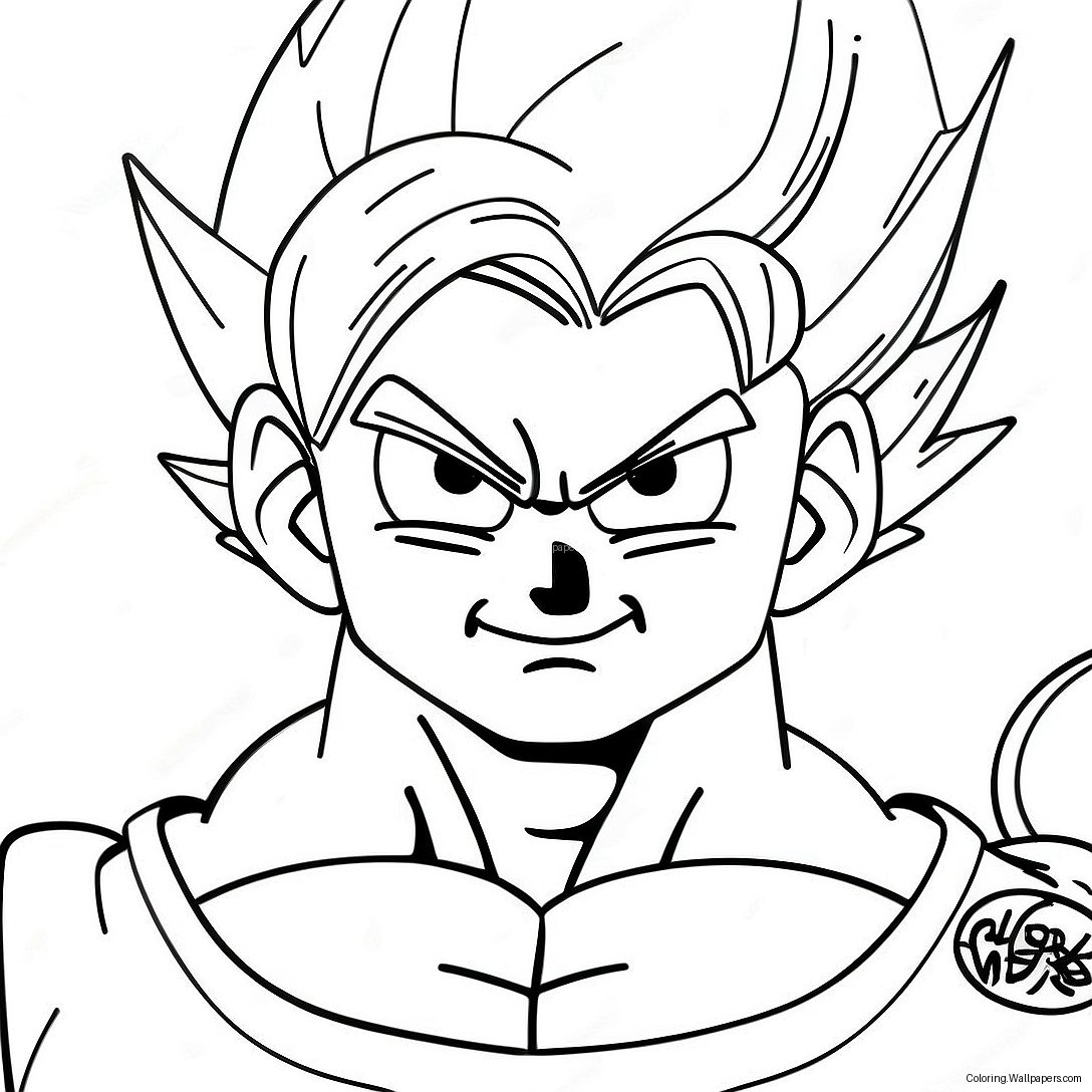 หน้าระบายสี Dragon Ball Super Super Hero 56664