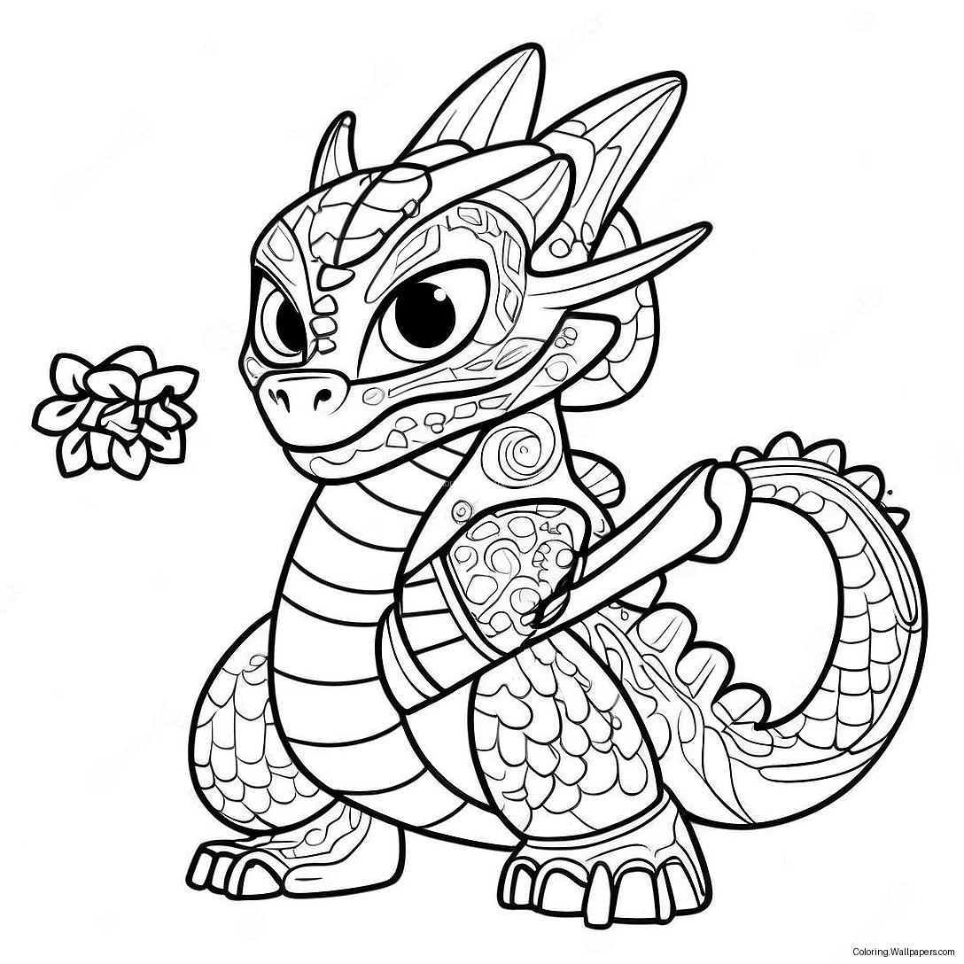 Dragon Elemental Ninjago Coloring Page 39058