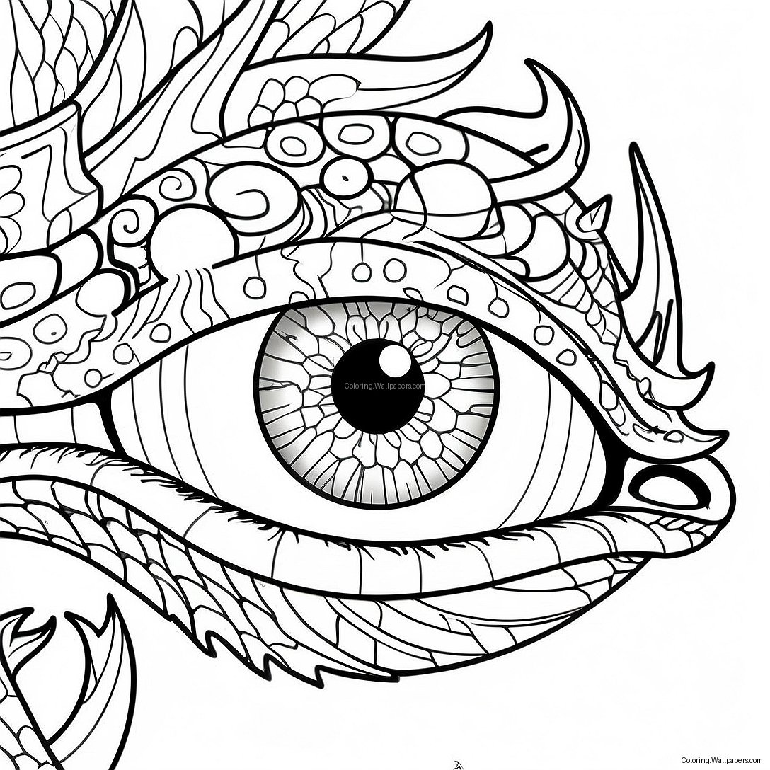 Dragon Eye Coloring Page 55900