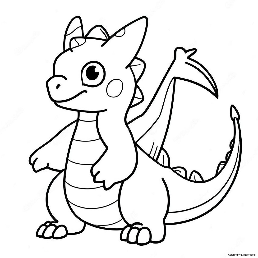 Dragon Pokemon Coloring Page 38555