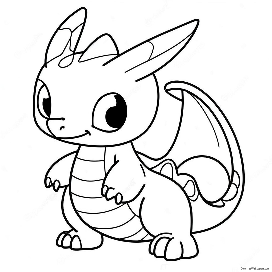 Dragon Pokemon Coloring Page 38556