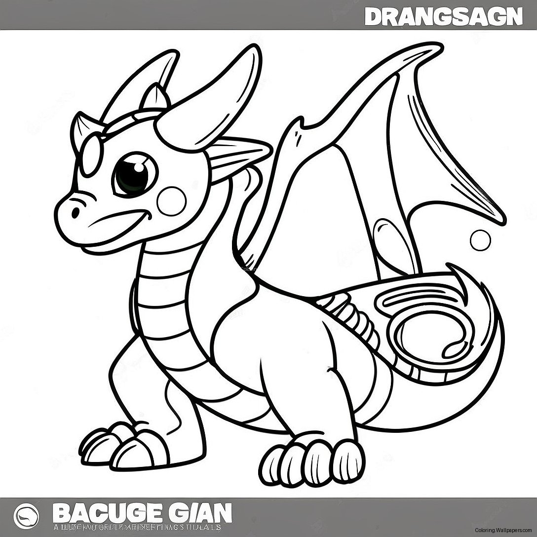 Dragonoid Bakugan Coloring Page 1090