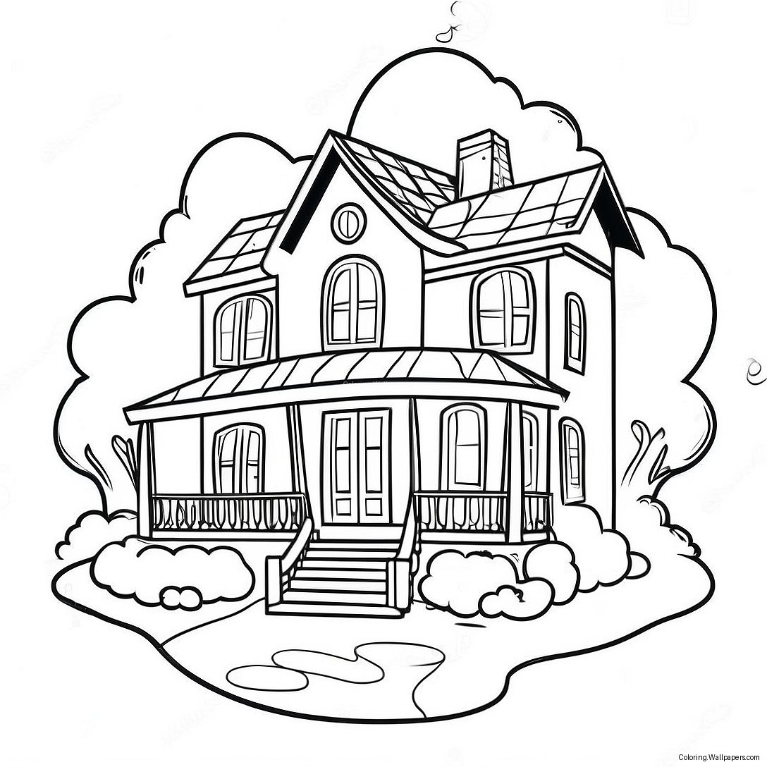 Dream House Coloring Page 32995