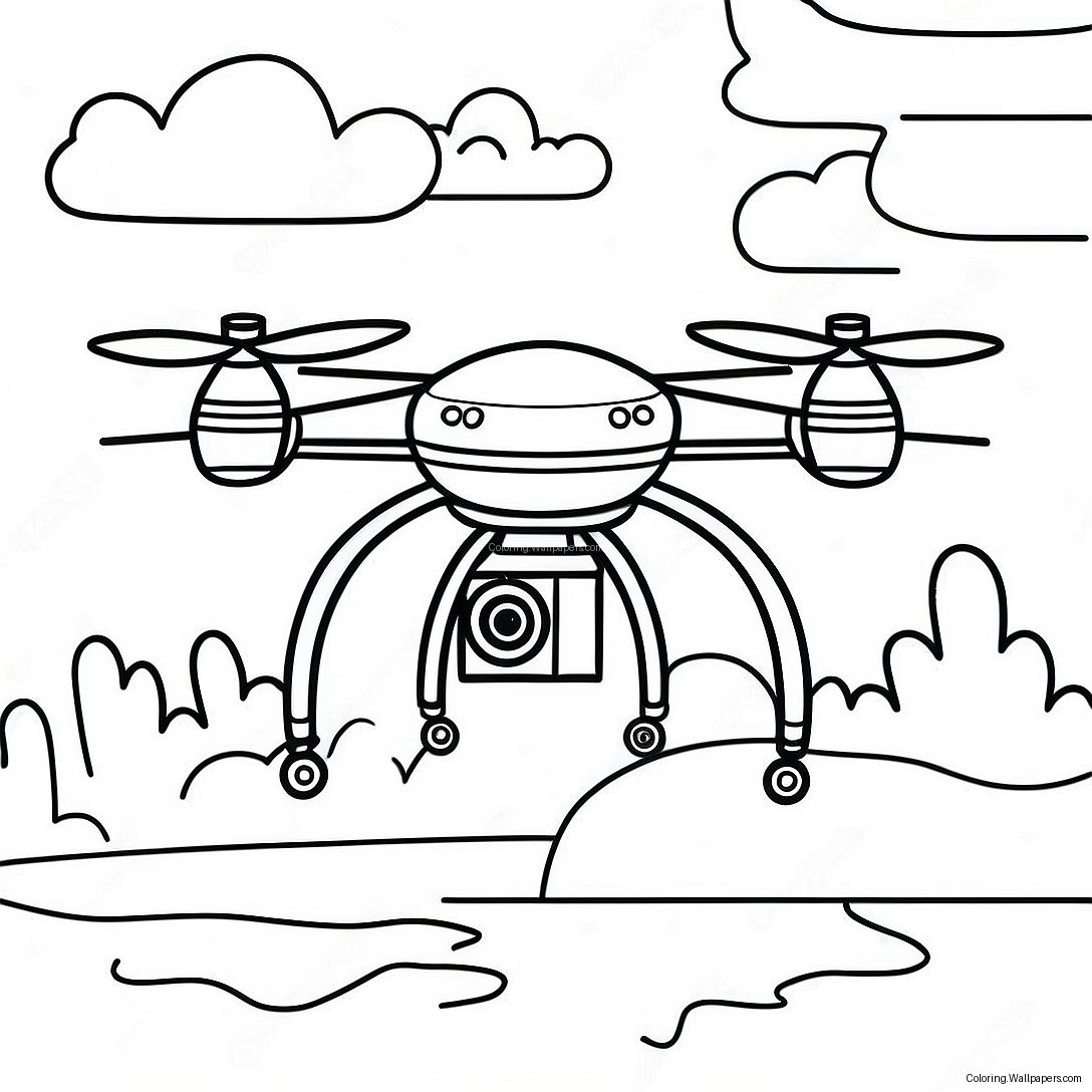 Drone Coloring Page 23350