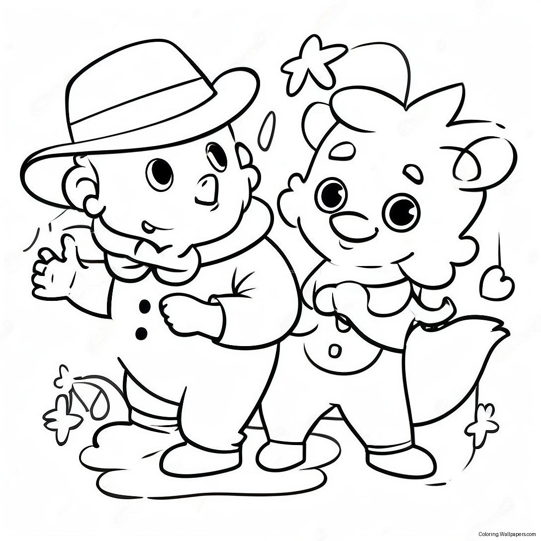 Dtkl Fun Characters Coloring Page 23236