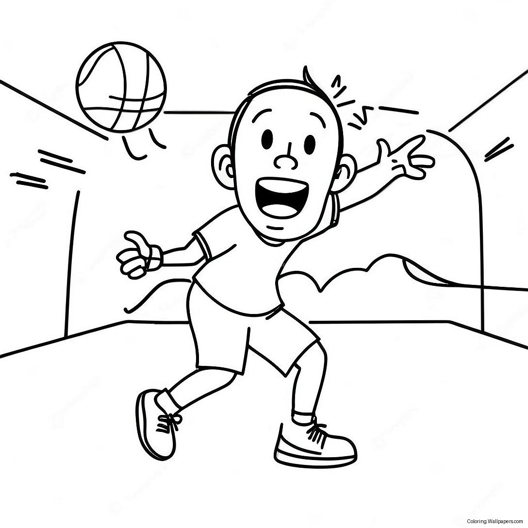 Dude Perfect Trick Shot Coloring Page 5492