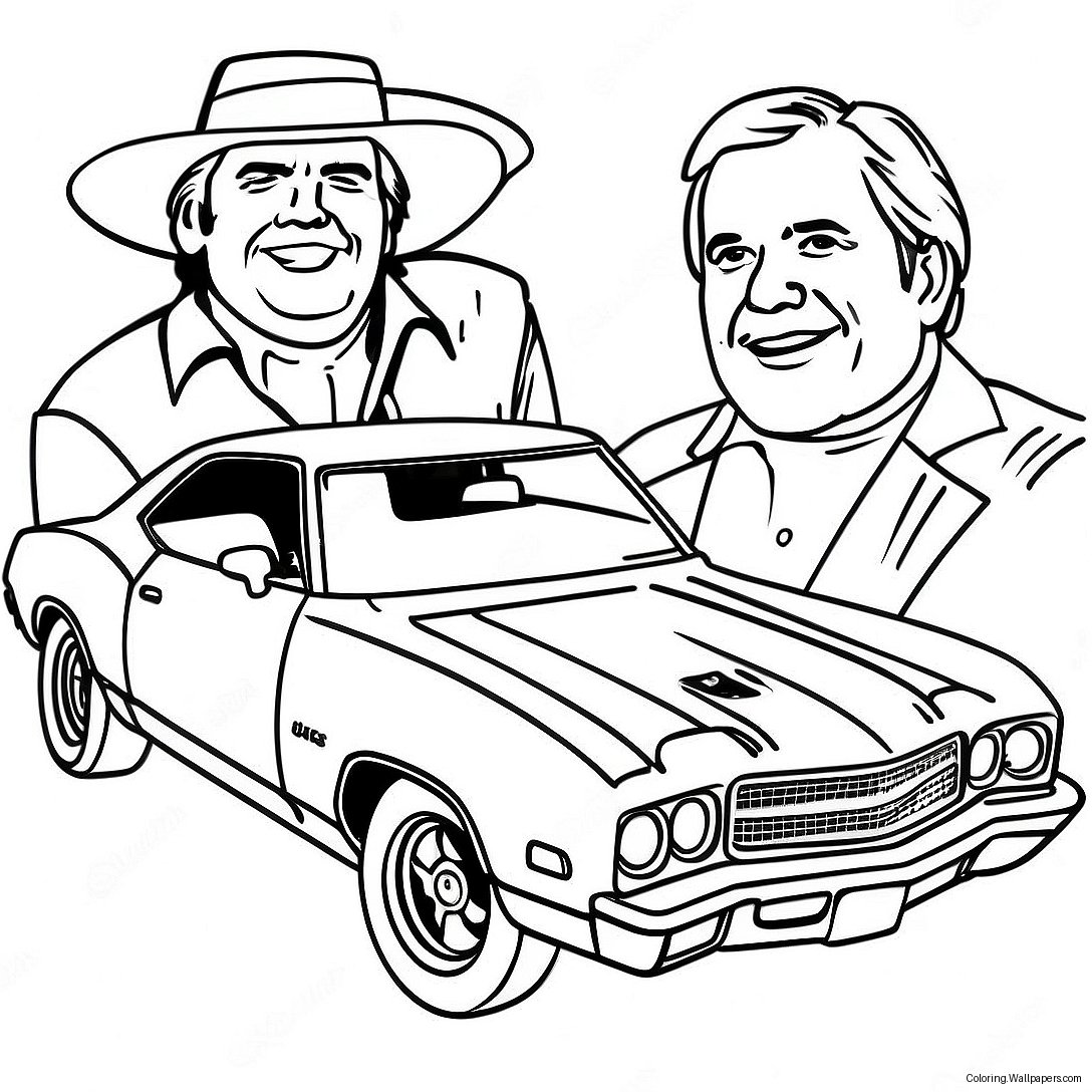 Página Para Colorear De Los Dukes De Hazzard 27818