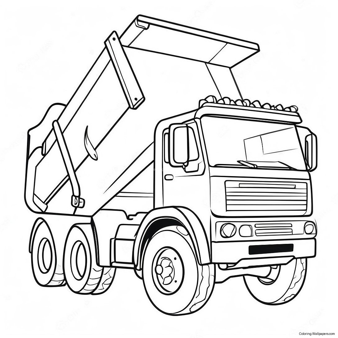 Dump Truck Coloring Page 4050