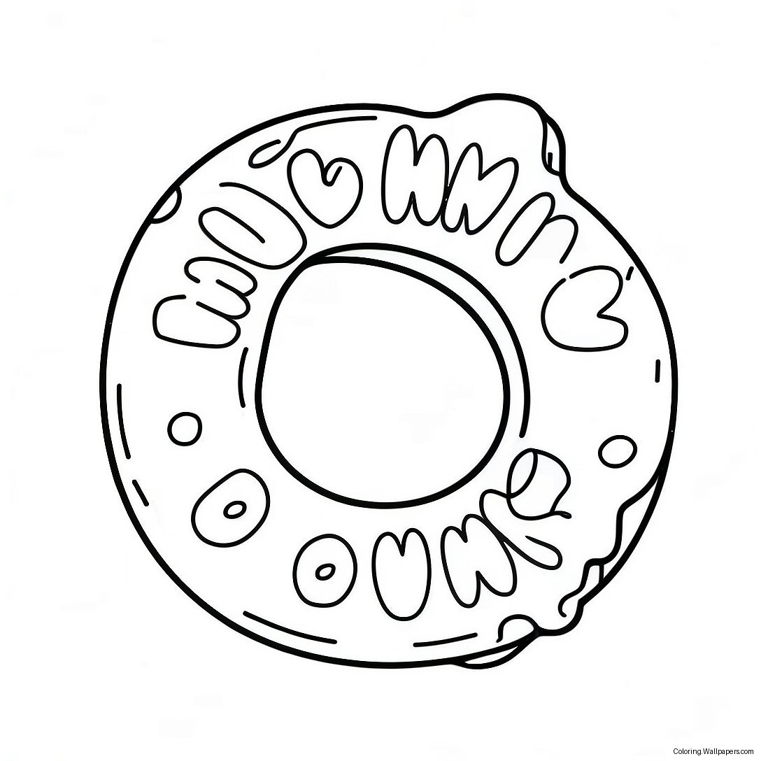 Dunkin Donuts Logo Coloring Page 12903