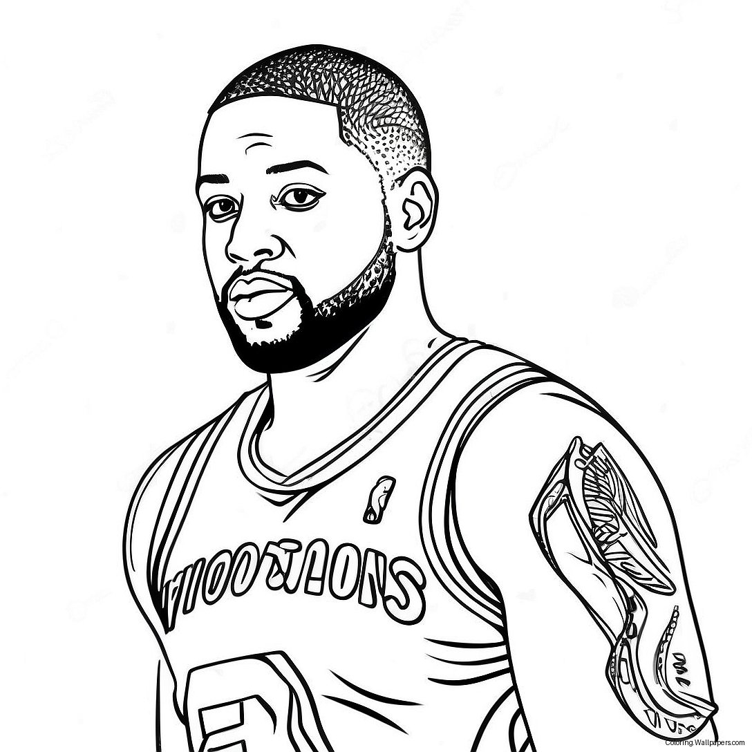 Dwyane Wade À Colorier 41002