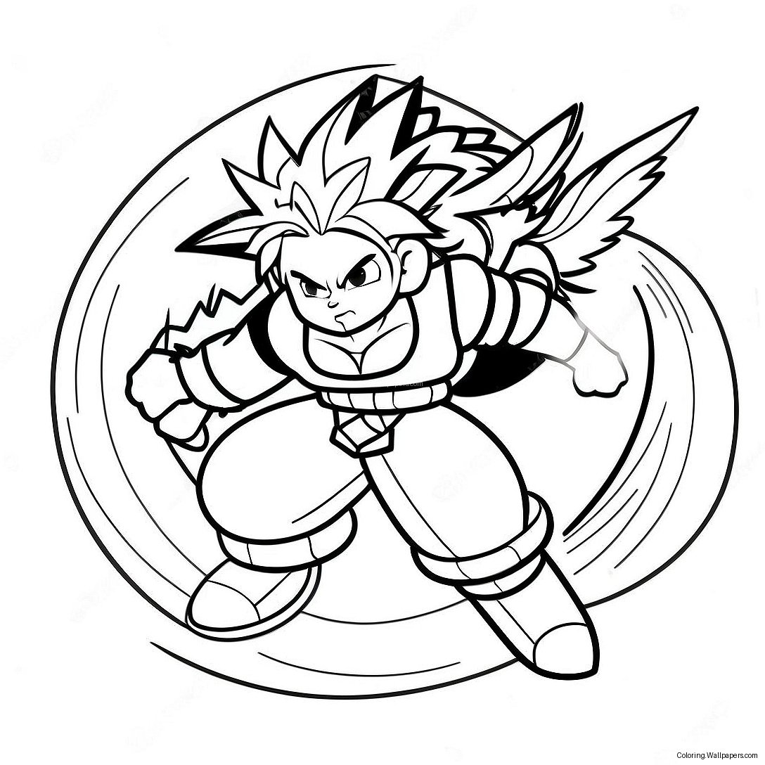 Dynamic Beyblade Achilles In Battle Coloring Page 56652