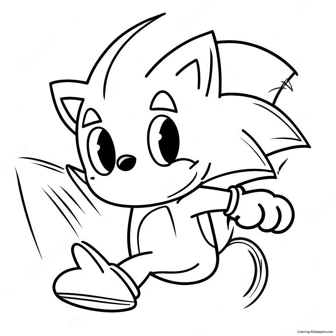 Dynamic Silver The Hedgehog In Action Coloring Page 18356