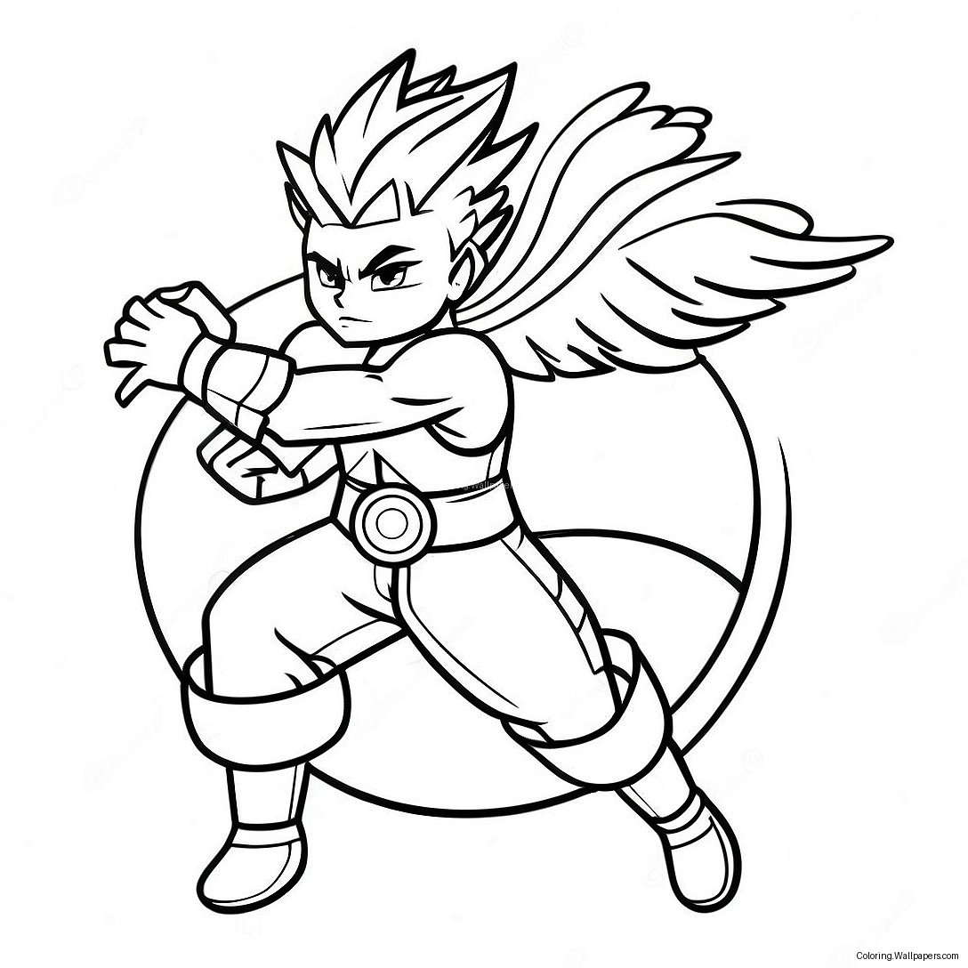 Dynamic Valkyrie Beyblade In Action Coloring Page 55087