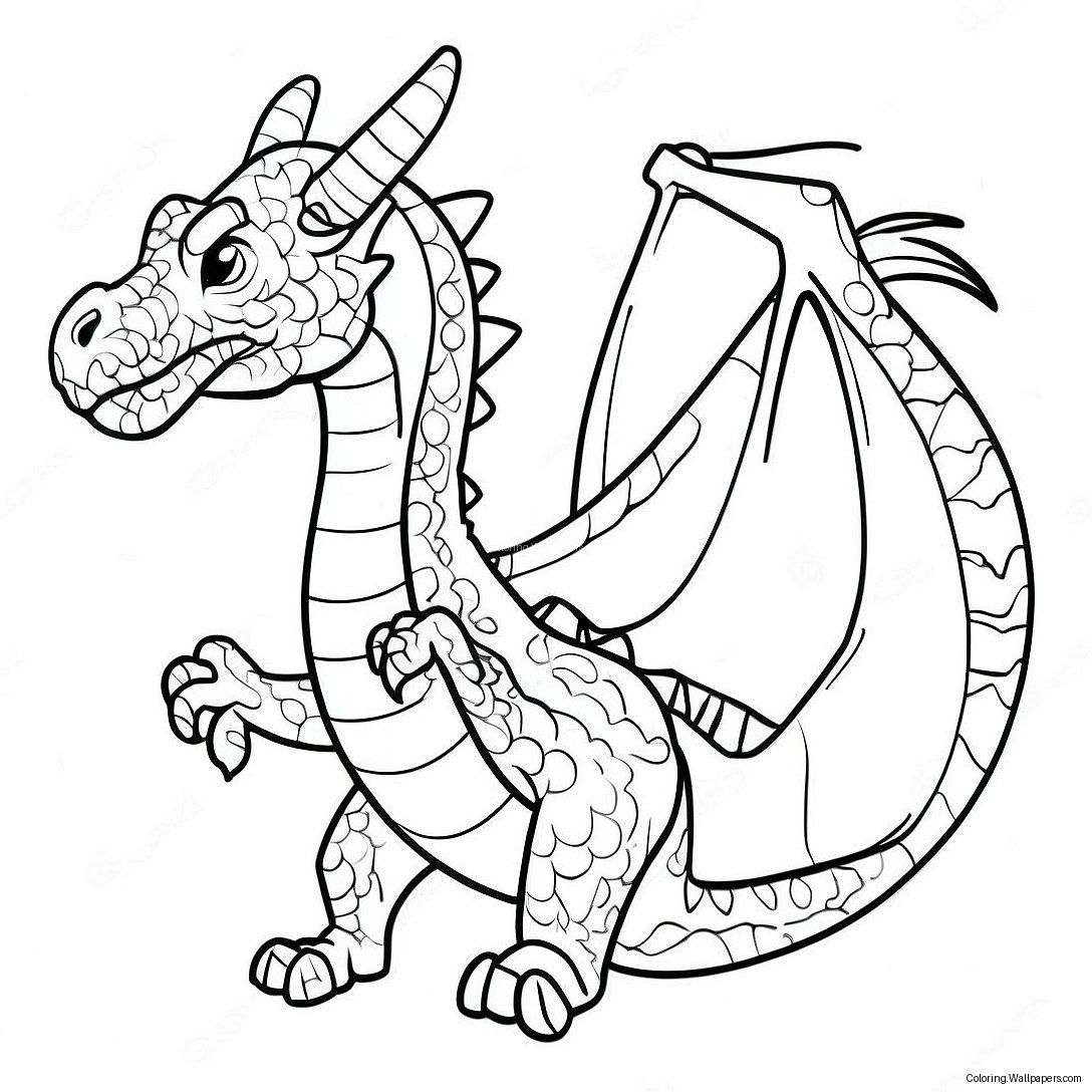 Earth Dragon Coloring Page 47117