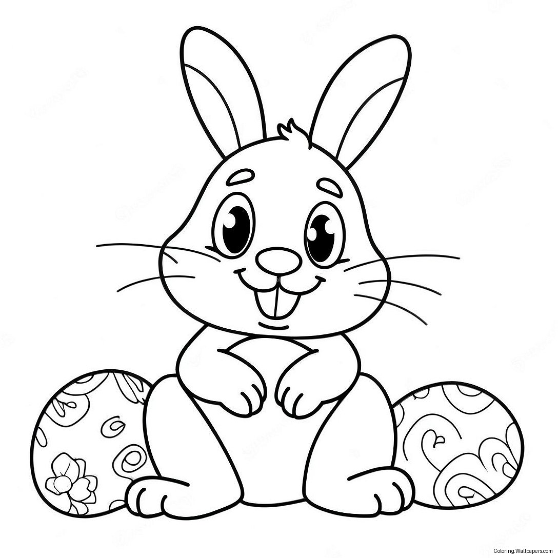 Easter Bunny Coloring Page 55985