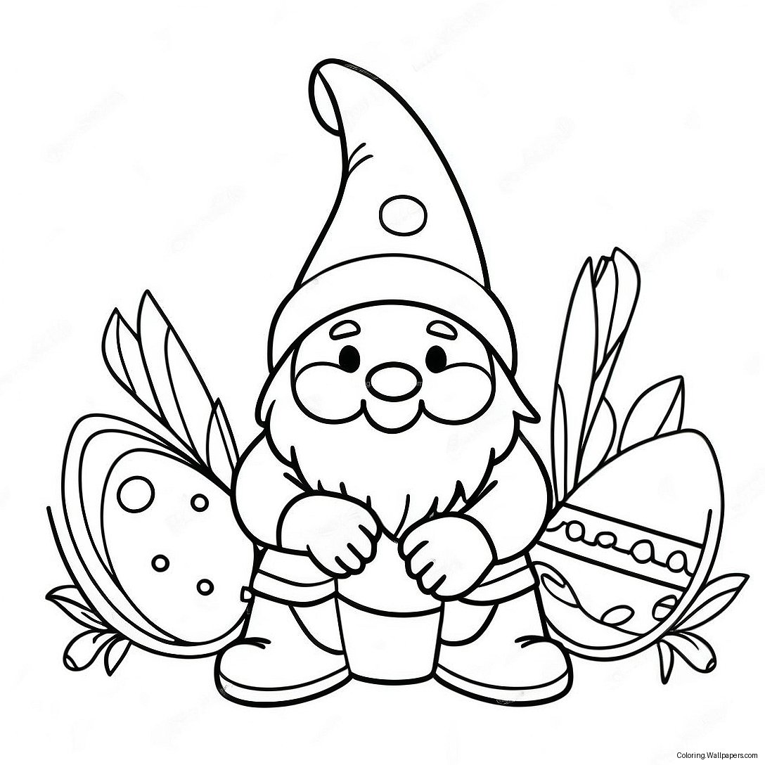 Page À Colorier Gnome De Pâques 33704