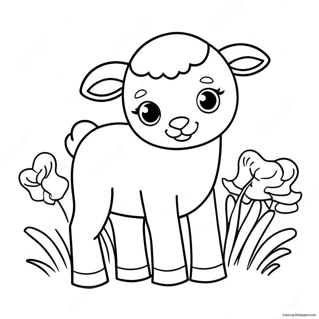 Easter Lamb Coloring Page 49972