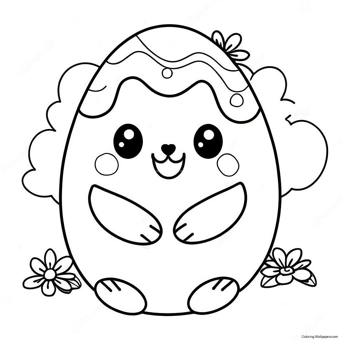 Pagina Da Colorare Dello Squishmallow Di Pasqua 30550