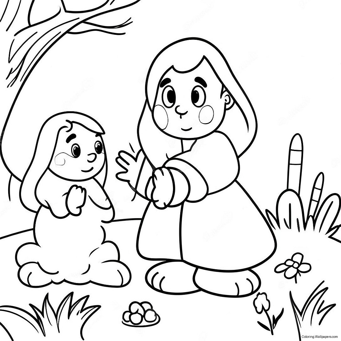 Easter Story Coloring Page 43172