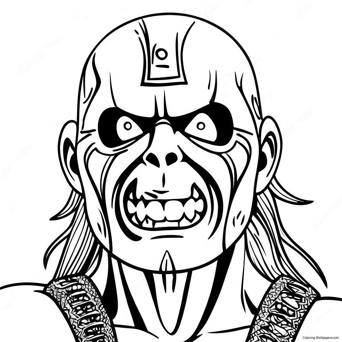 Eddie The Head Iron Maiden Coloring Page 35973