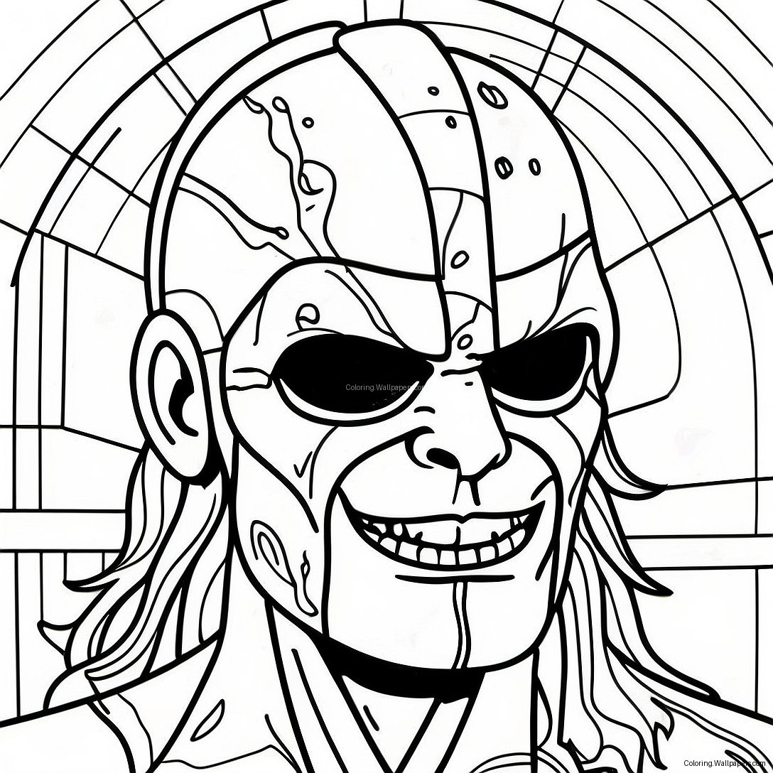 Eddie The Head Iron Maiden Coloring Page 35975