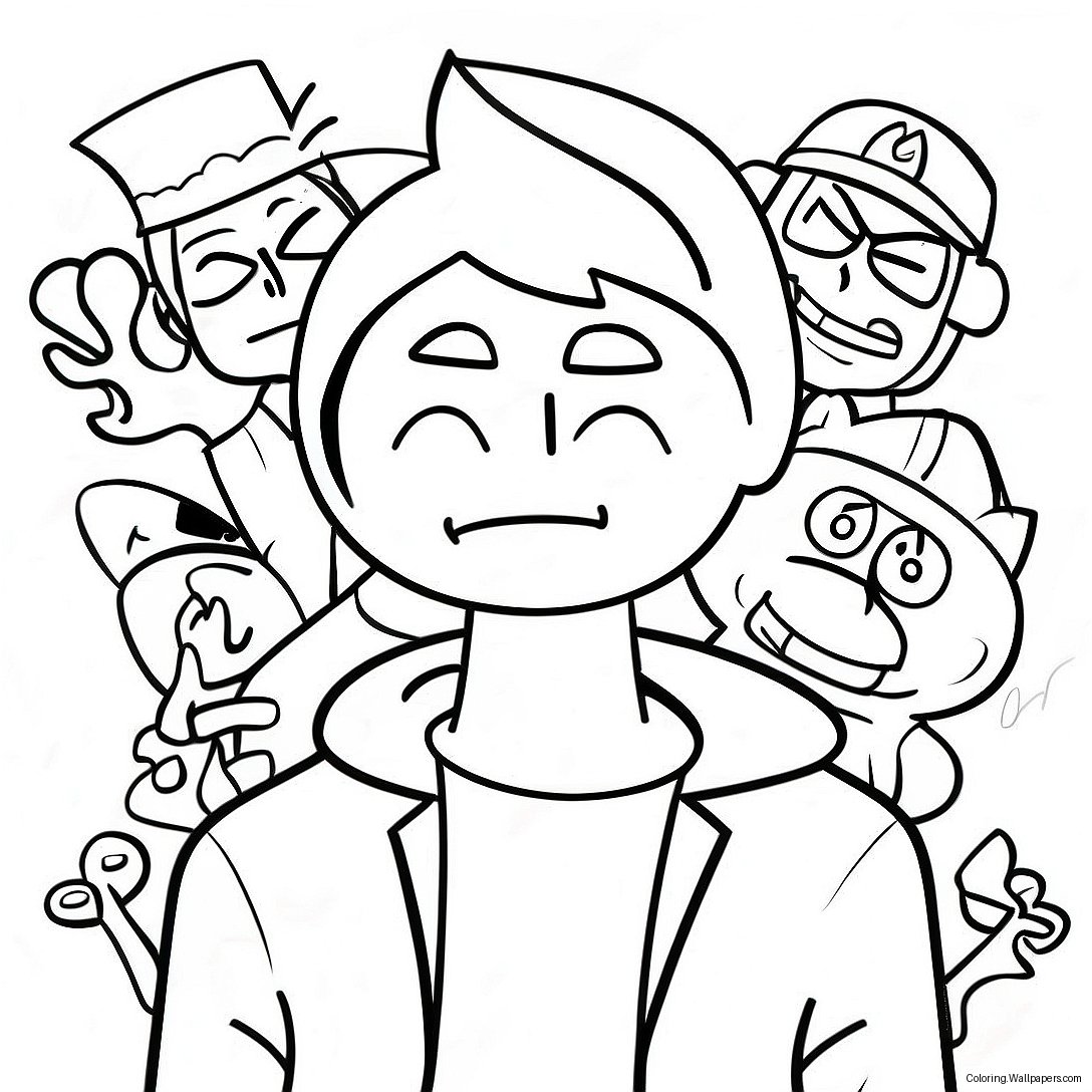 Página Para Colorear De Eddsworld 31993