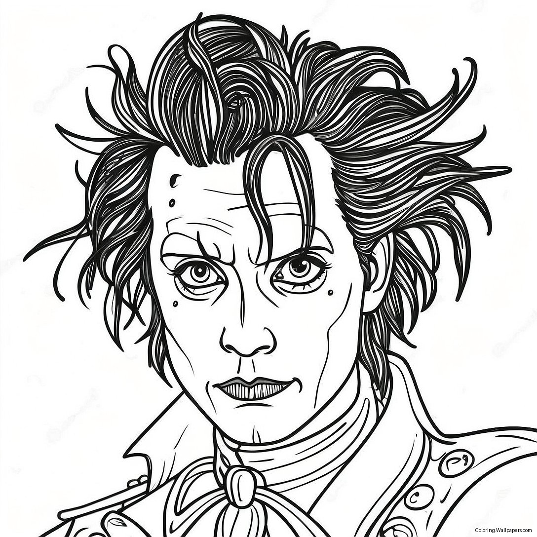 Edward Scissorhands Att Färglägga 34562