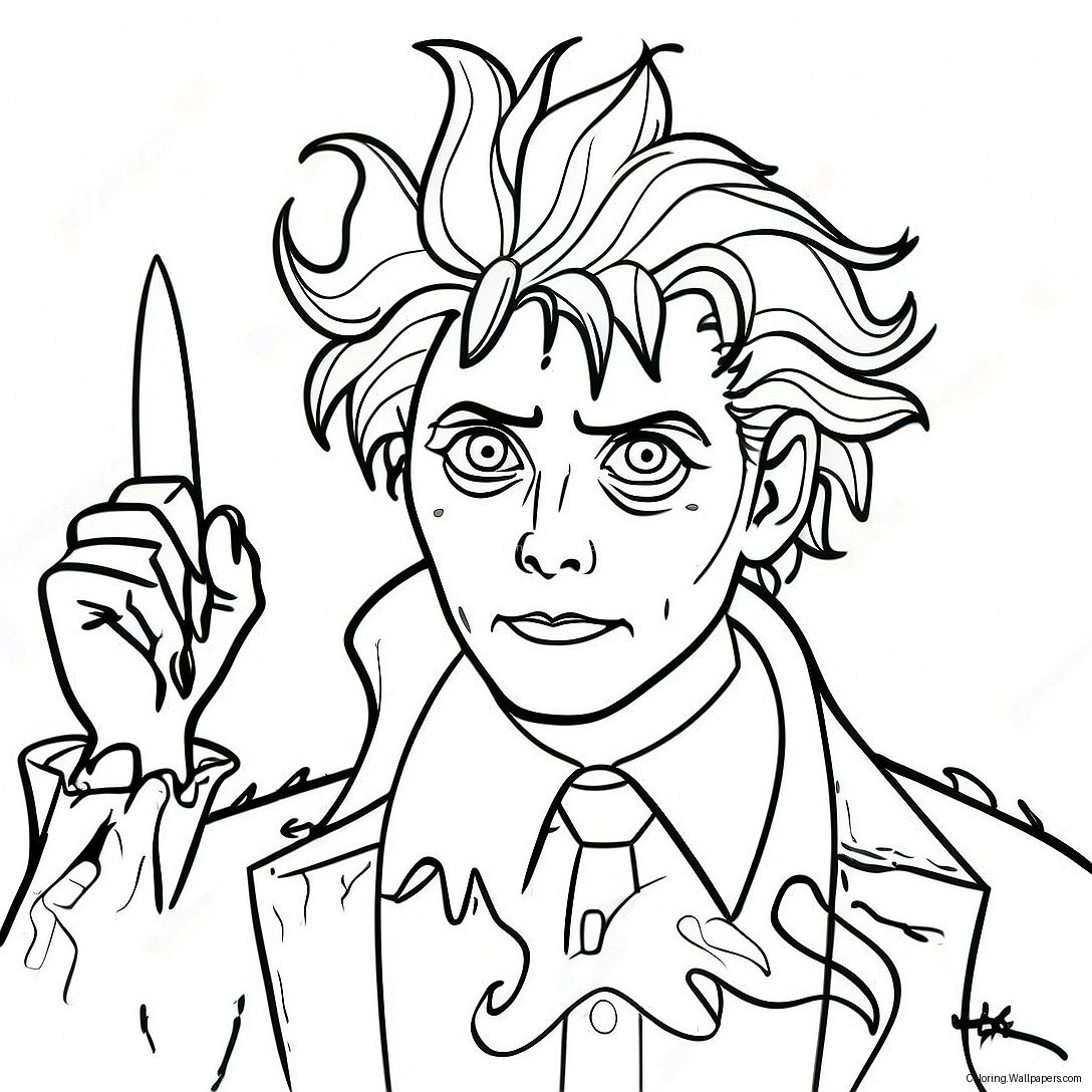 Edward Scissorhands Coloring Page 34564