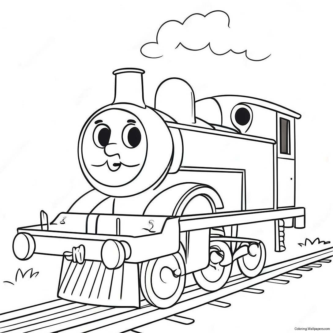 Edward The Blue Engine Coloring Page 41581