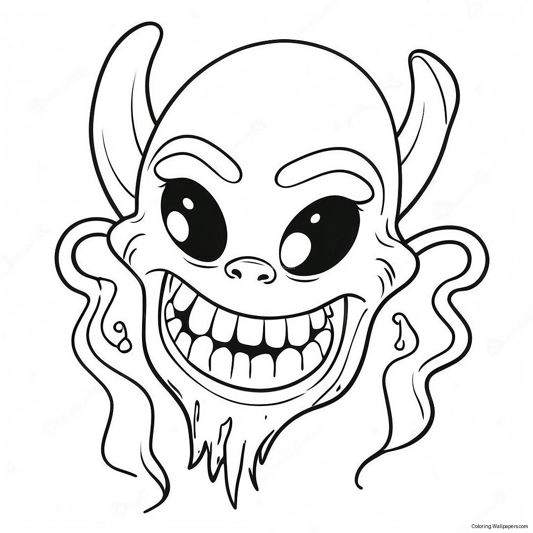 Eerie Ink Demon Bendy Coloring Page 51522