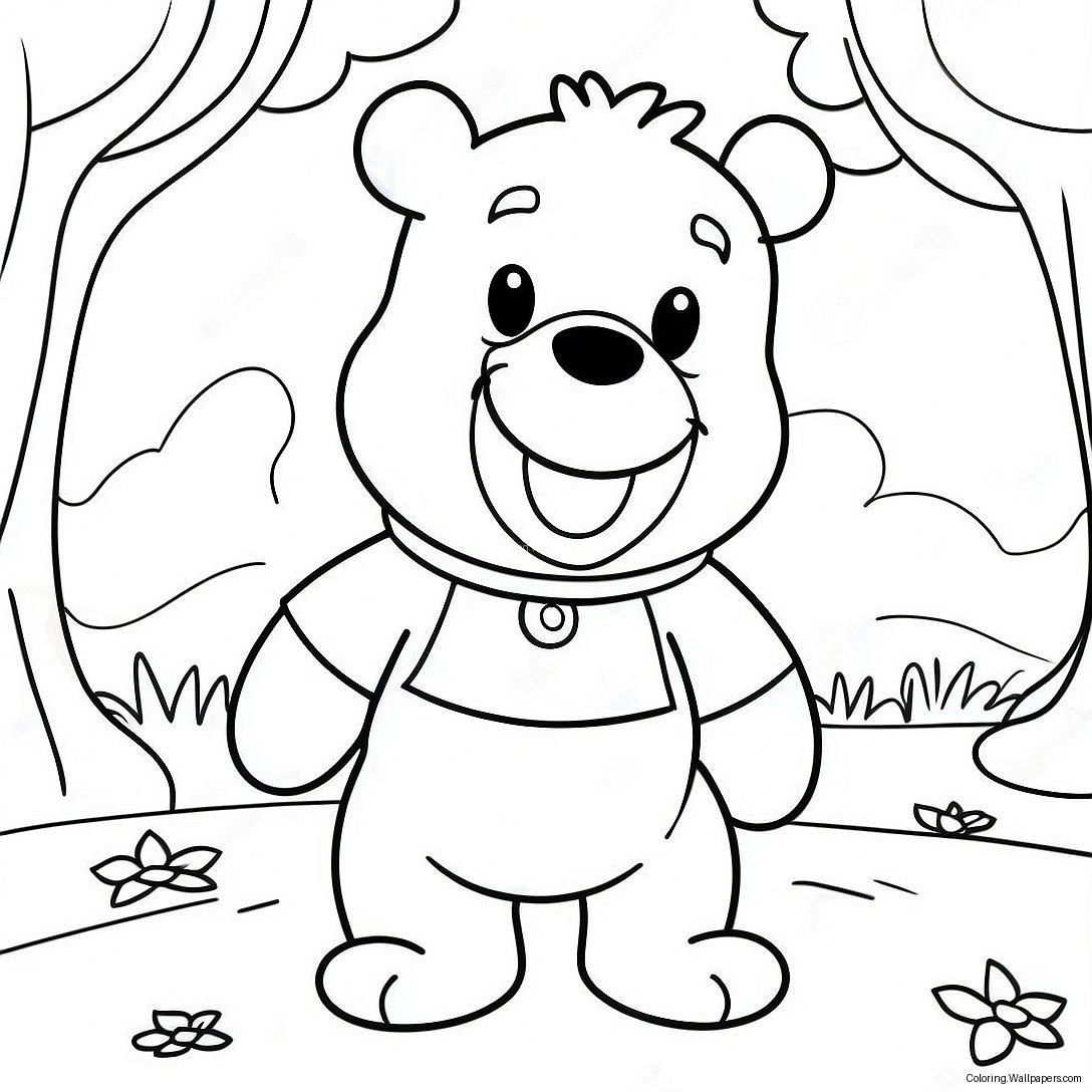 Eerie Winnie The Pooh In Costume Coloring Page 11550