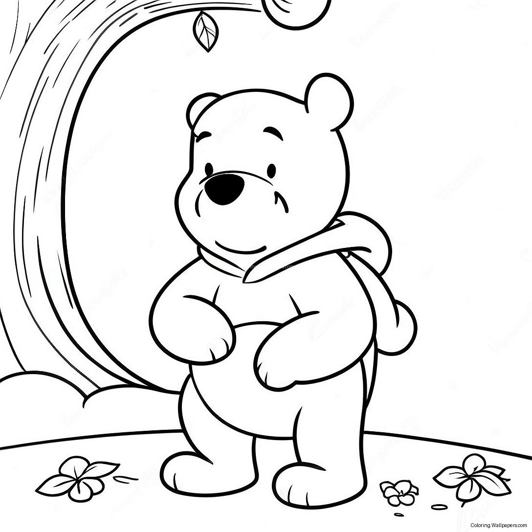 Eerie Winnie The Pooh In Costume Coloring Page 11552