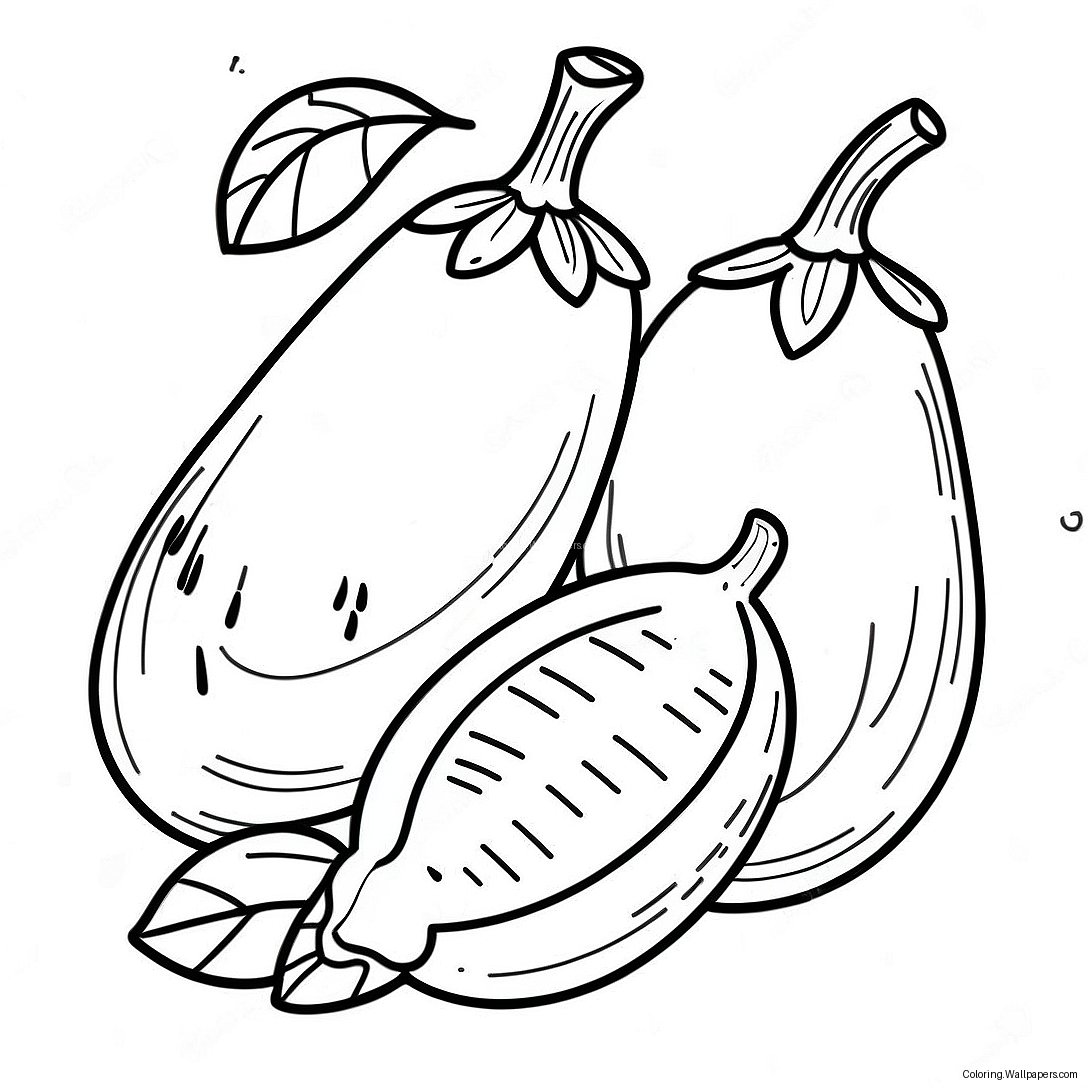 Eggplant Coloring Page 46225