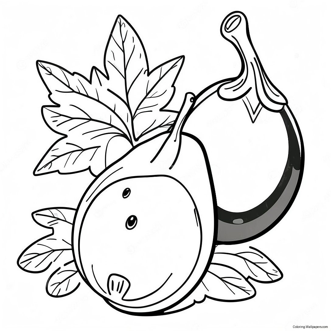 Eggplant Coloring Page 46226