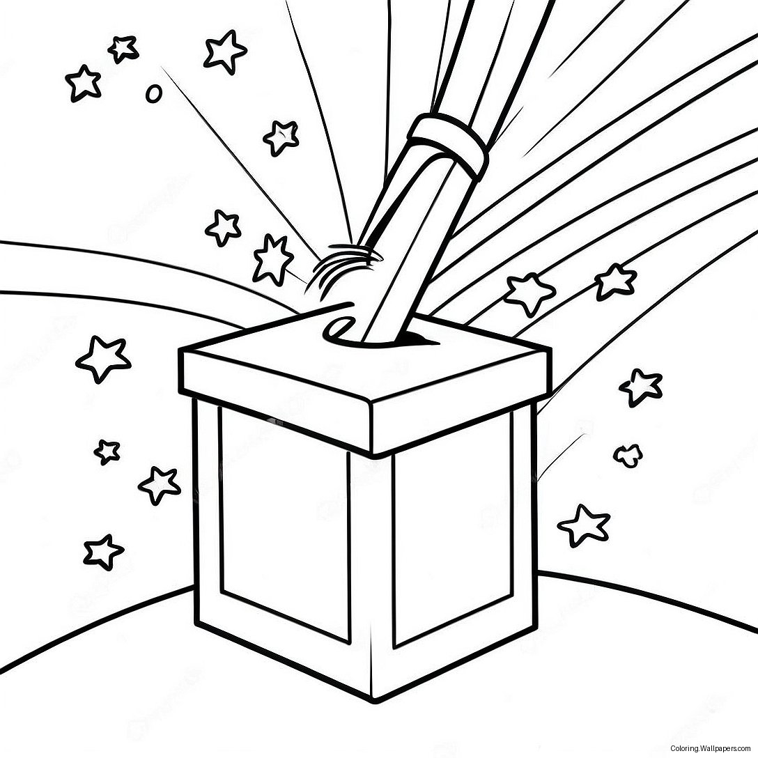 Election Day Coloring Page 13641