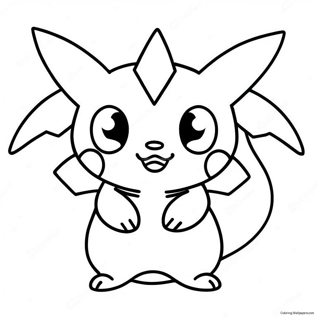 Electric Type Pokemon Coloring Page 47472