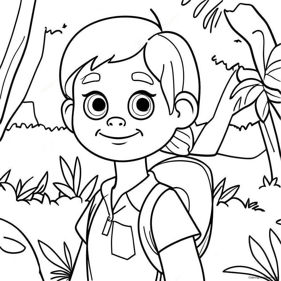 Eliza Thornberry Exploring The Jungle Coloring Page 29020