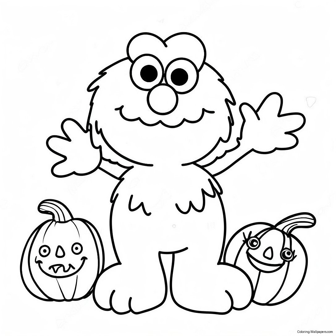 Elmo Halloween -Värityssivu 40761