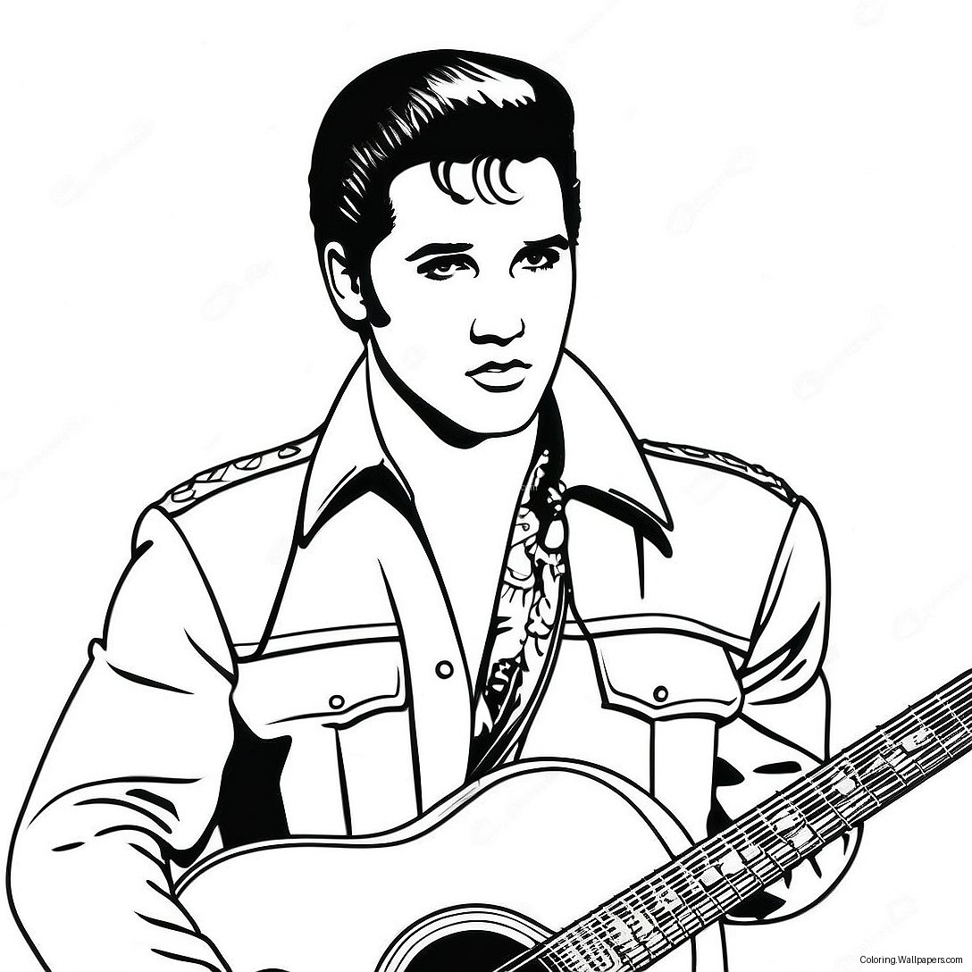 Page À Colorier Elvis Presley 3168