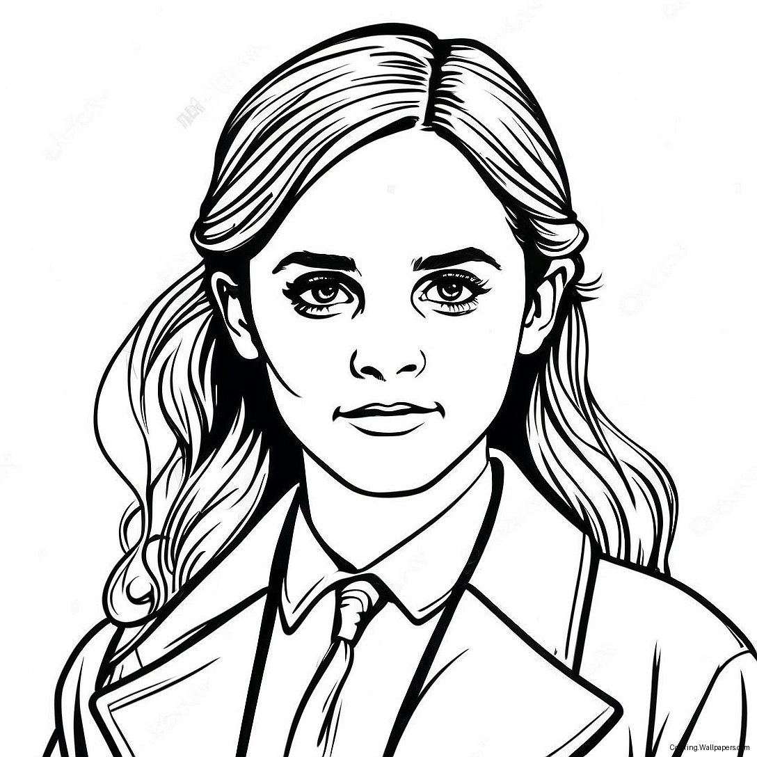 Página Para Colorir Da Emma Watson Como Hermione Granger 57150