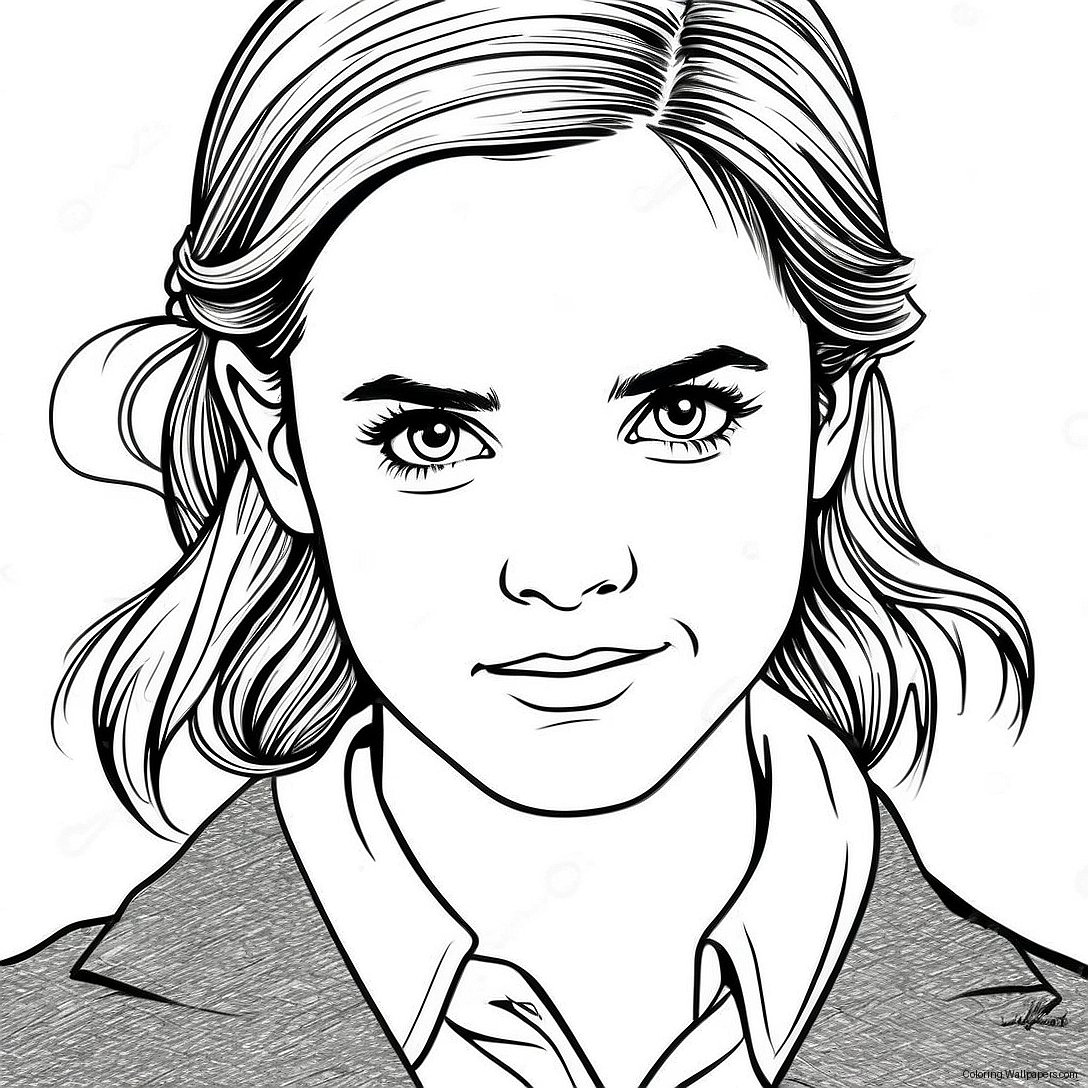 Página Para Colorir Da Emma Watson Como Hermione Granger 57151