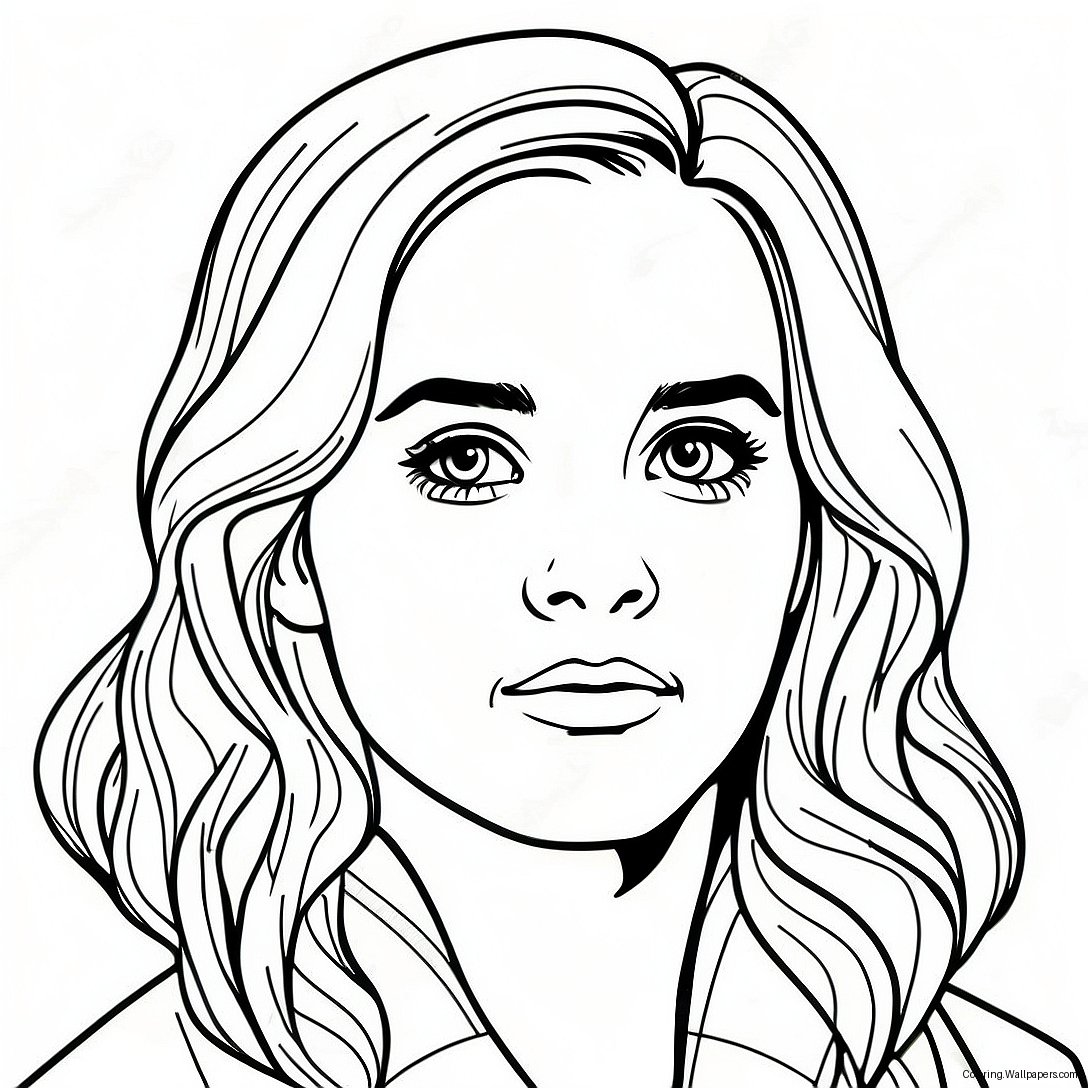 Emma Watson As Hermione Granger Coloring Page 57152