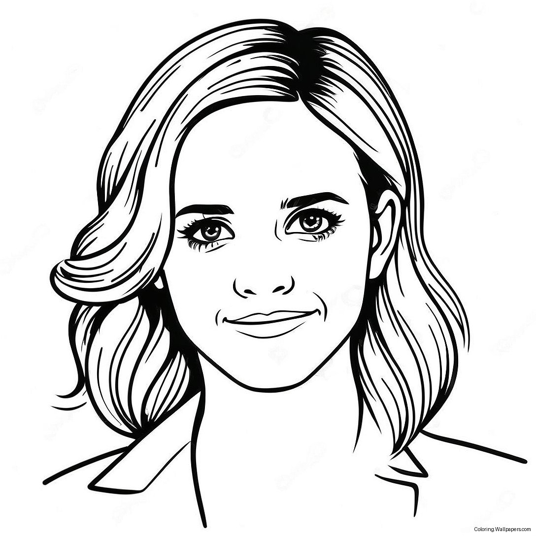 Page À Colorier D'emma Watson 57133