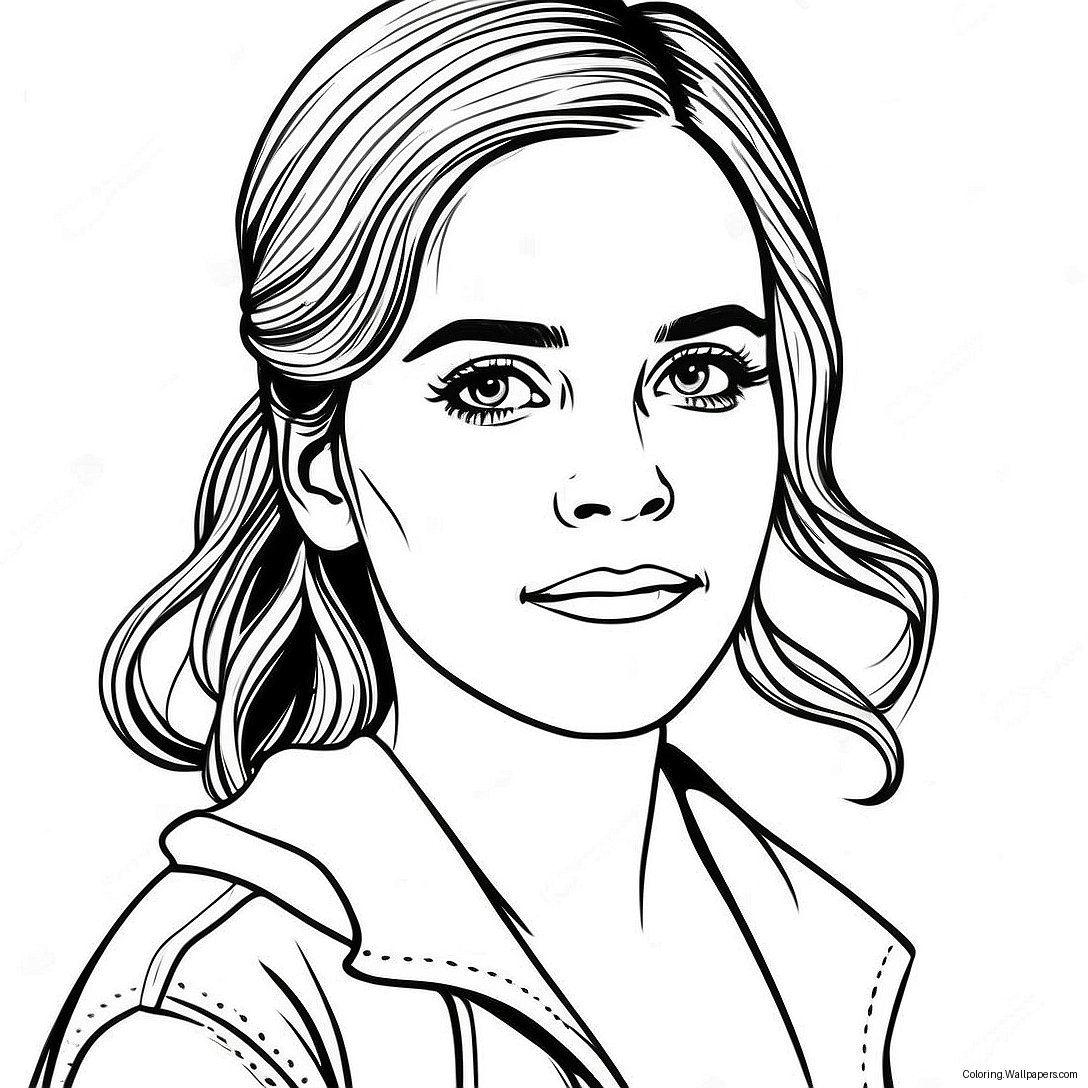 Page À Colorier D'emma Watson 57134